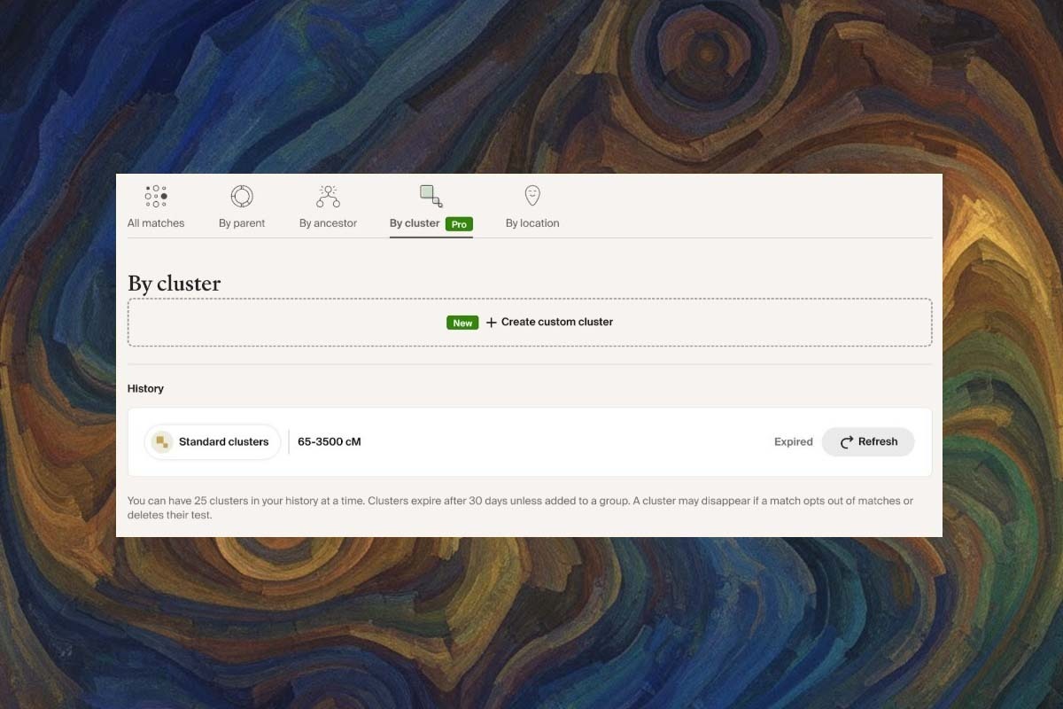 Preview of the new Custom Clusters feature 